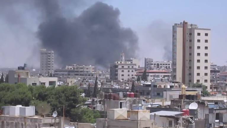 Violencia en Homs. Foto: UNSMIS