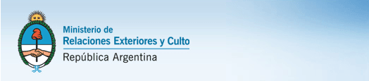 Ministerio de Relaciones Exteriores y Culto de la República Argentina.