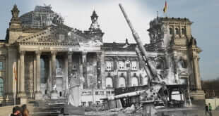 70 Years Since WW2: Overlay Images Show Then And Today