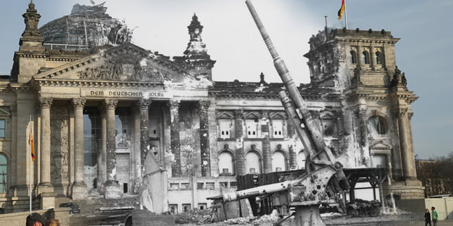 70 Years Since WW2: Overlay Images Show Then And Today