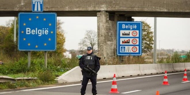 La frontera entre Francia y Bélgica.