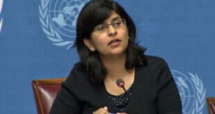La portavoz de la Oficina del Alto Comisionado de la ONU para los Derechos Humanos, Ravina Shamdasani. Foto archivo: ONU/Multimedia