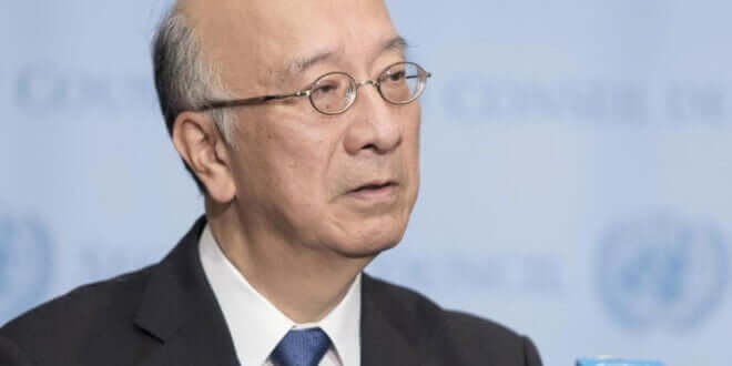 Koro Bessho, presidente en turno del Consejo de Seguridad. Foto: ONU/Mark Garten