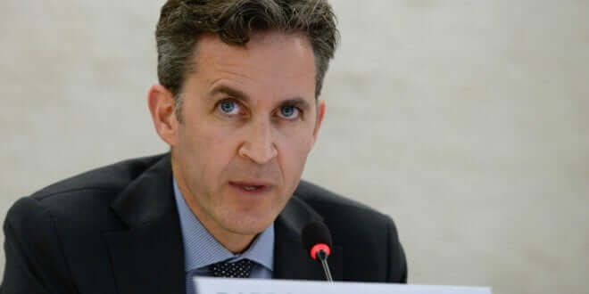 David Kaye, relator especial sobre el derecho a la libertad de opinión y expresión, es uno de los expertos independientes de la ONU que se pronunciaron este viernes sobre la situación en Venezuela. Foto: ONU/Jean-Marc Ferré