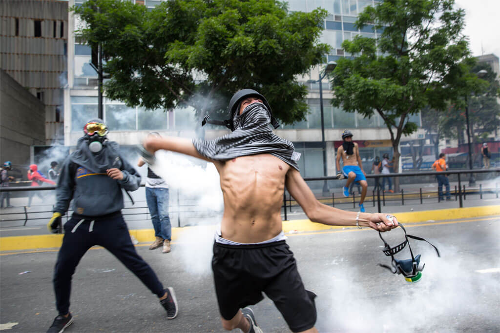 Protestas en Caracas, Venezuela. Foto: Helena Carpio / IRIN