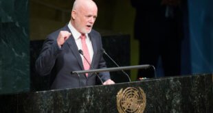 El presidente del 71º periodo de sesiones de la Asamblea General de la ONU, Peter Thomson. Foto: ONU/Manuel Elias.