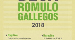 Beca Rómulo Gallegos 2018