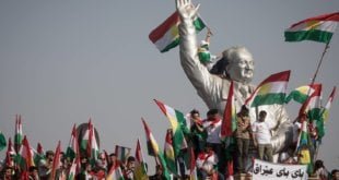 Mitin en Erbil,capital del Kurdistán iraquí. CHRIS MCGRATH (GETTY)