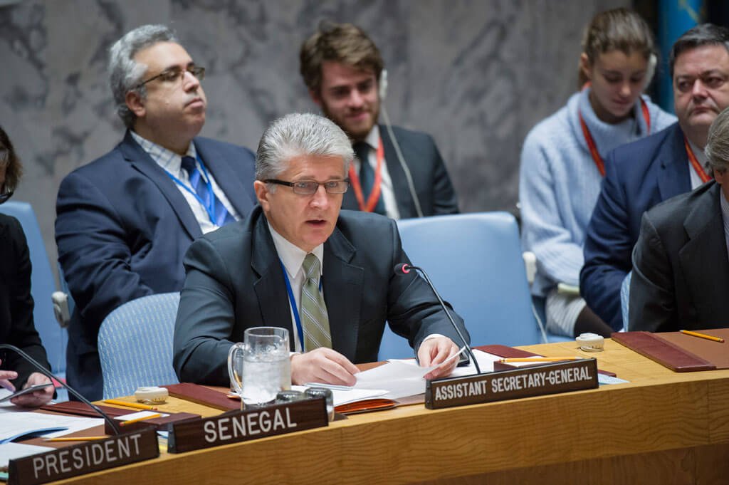 Miroslav Jenca, subsecretario general de la ONU para Asuntos Políticos, en el Consejo de Seguridad. Foto de archivo: ONU/Rick Bajornas
