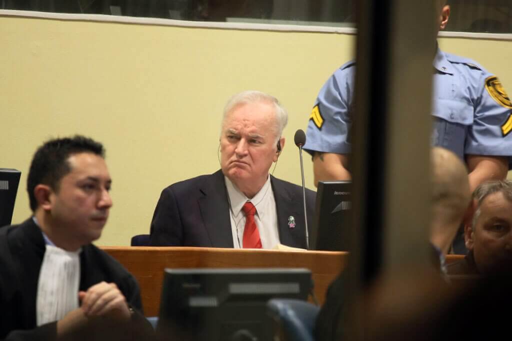 Dossier - Semana 47 7 Ratko Mladic, ex comandante del Ejército Serbiobosnio, ante el Tribunal Internacional para la ex Yugoslavia (TPIY). Foto: TPIY
