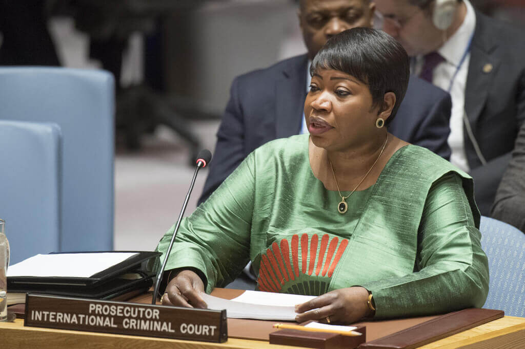 Fatou Bensouda, fiscal de la Corte Internacional de Justicia, informa al Consejo de Seguridad sobre la situación en Libia. Foto: ONU / Eskinder Debebe
