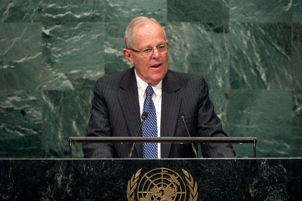 Pedro Pablo Kuczynski Godard, presidente de Perú. Foto: ONU/Cia Pak