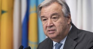 António Guterres, Secretario General de la ONU, se dirige a la prensa en Nueva York. Foto: ONU/Mark Garten
