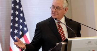 Tillerson, este viernes, en la Ciudad de México. H. R. REUTERS