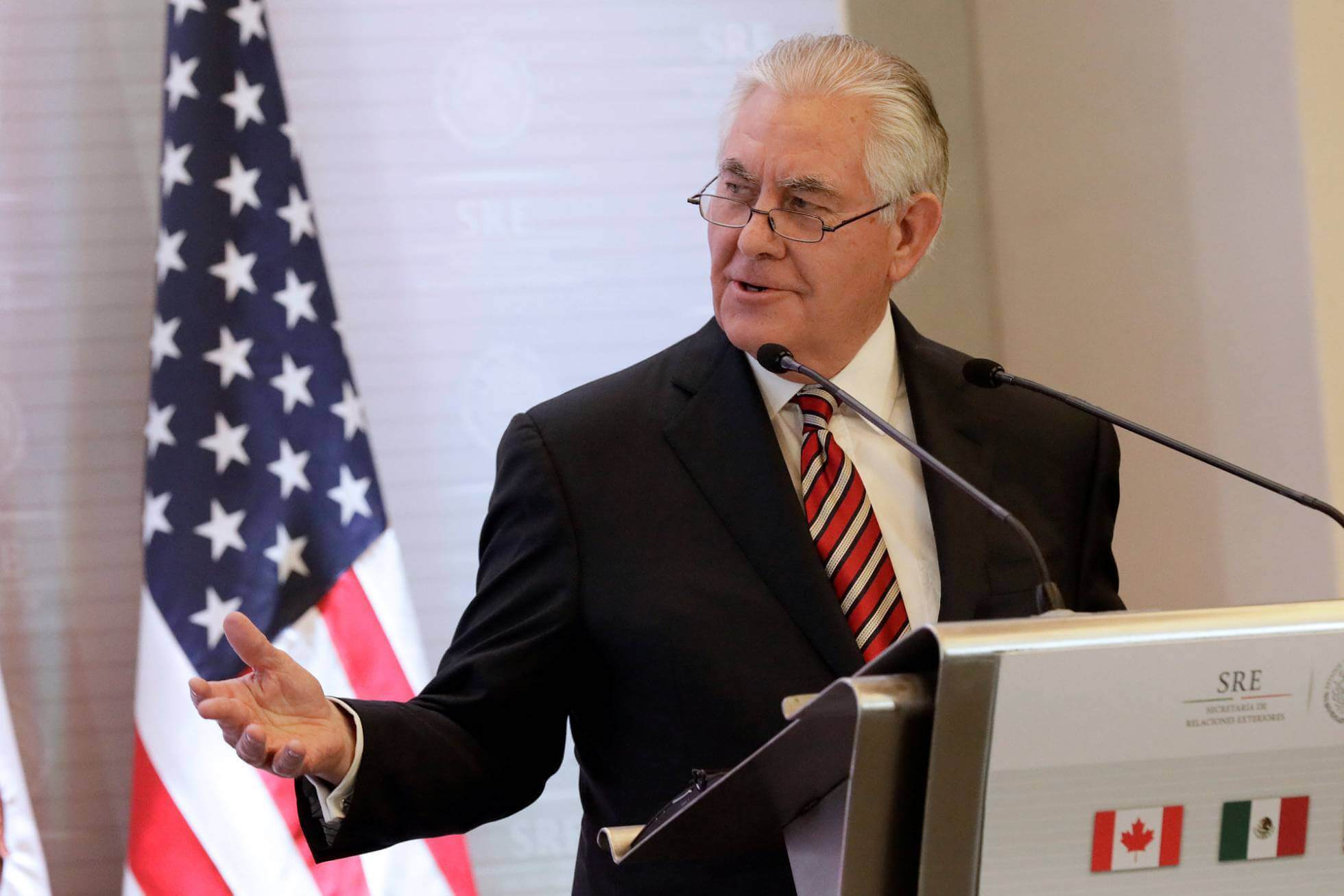 Tillerson, este viernes, en la Ciudad de México. H. R. REUTERS