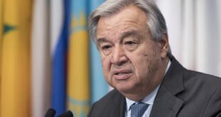 ONU/Mark Garten António Guterres, Secretario General de la ONU, se dirige a la prensa en Nueva York.