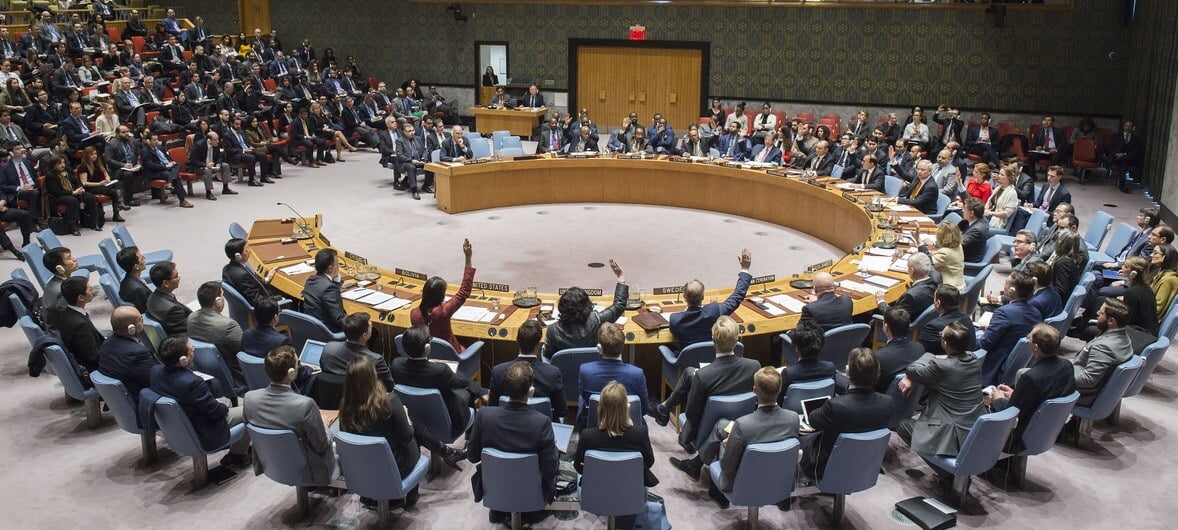 ONU/Loey Felipe El Consejo de Seguridad durante la votación de un proyecto de resolución sobre Siria.