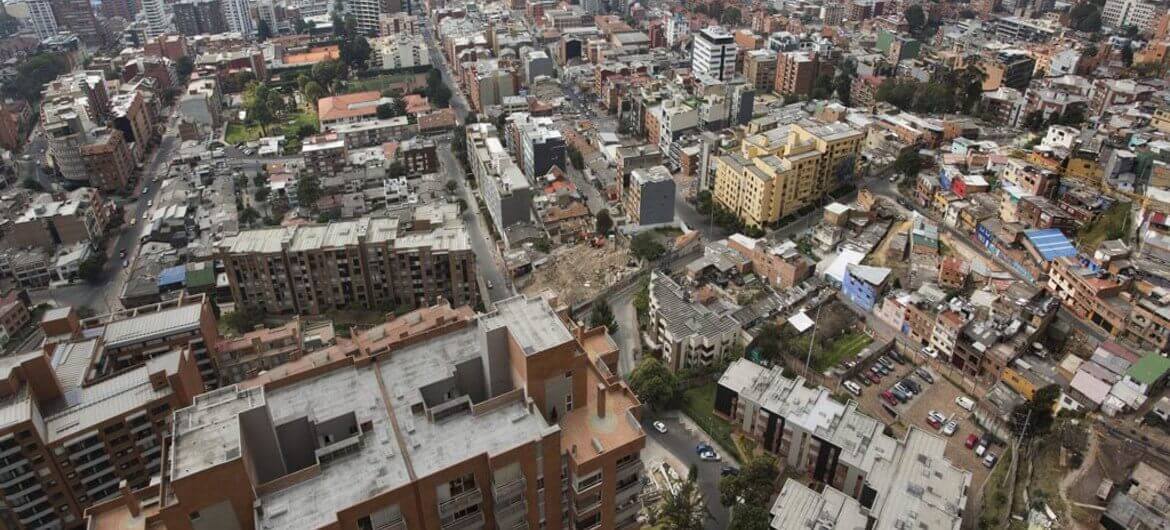 Dominic Chávez/Banco Munidial Foto aérea de Bogotá, la capital colombiana