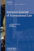 European Journal of International Law - EJIL