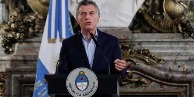 El presidente argentino, Mauricio Macri
