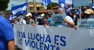 Articulo 66 Manifestantes en Managua participan en una marcha para pedir el fin de la violencia en Nicaragua