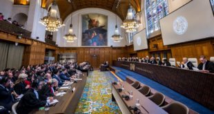 ICJ-CIJ/Frank van Beek Panorámica de la Corte Internacional de Justicia durante la lectura del fallo en el caso de Bolivia vs. Chile, el 1 de octubre de 2018, en el Palacio de la Paz de La Haya
