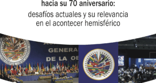 La Organización de los Estados Americanos hacia su 70 aniversario: desafíos actuales y su relevancia en el acontecer hemisférico, Laura Angélica Rojas Hernández (coord.), México, Senado de la República, 2018, 341 pp.