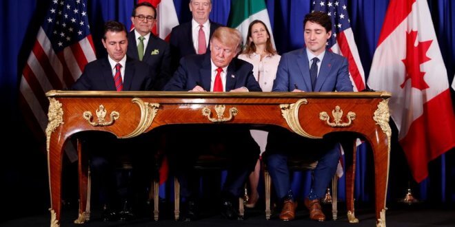 México, Canadá y EE.UU. firman acuerdo sucesor del Nafta