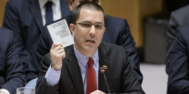 ONU/Manuel Elias Jorge Arreaza, ministro de Asuntos Exteriores de Venezuela, habla en el Consejo de Seguridad.