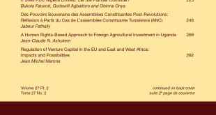 African Journal of International and Comparative Law - Volume 27, Issue 2, May 2019