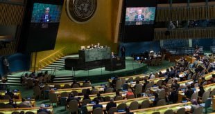 ONU/Eskinder Debebe La Asamblea General de la ONU escuchando el discurso del primer ministro de Mauricio, Pravind Kumar Juqnauth.