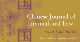 Chinese Journal of International Law