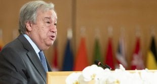 ONU/Jean Marc Ferré El Secretario General de las Naciones Unidas, António Guterres, durante su discurso en la 108.ª reunión de la Conferencia Internacional del Trabajo, el 21 de junio de 2019.