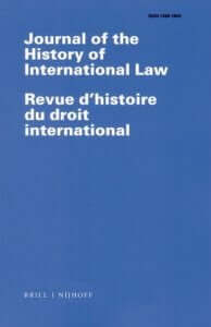 Journal of the History of International Law / Revue d'histoire du droit international - Volume: 21 (2019), Issue 2 2 15718050