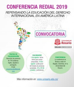 Conferencia REDIAL 2019: Repensando la Educación del Derecho Internacional en América Latina