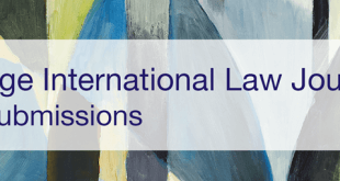 Call For Submissions: Cambridge International Law Journal (215189)