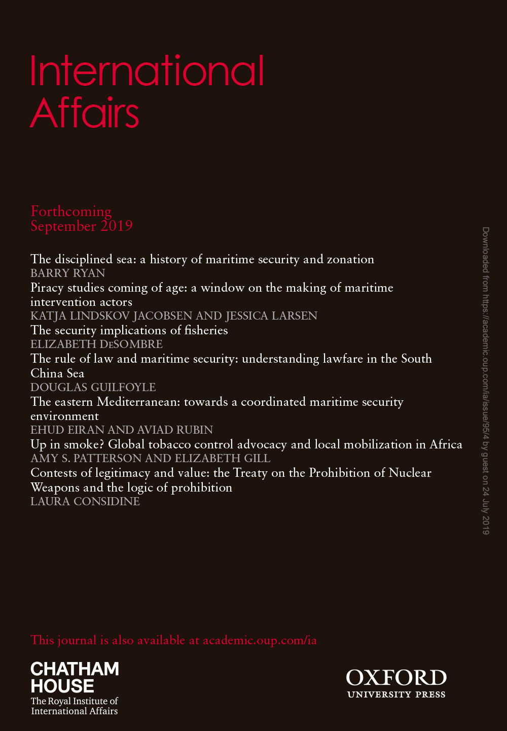 International Affairs - Volume 95, Issue 4, July 2019