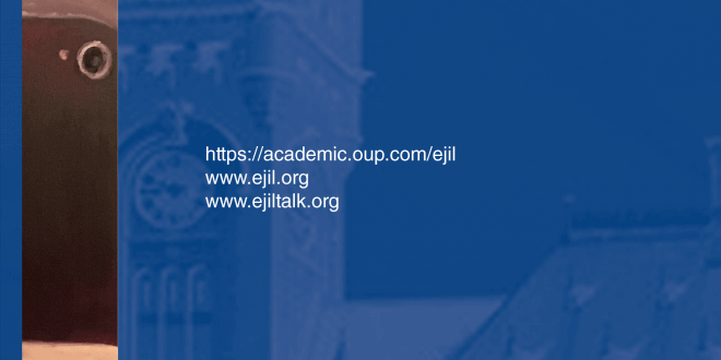 European Journal of International Law - Volume 30, Issue 2, May 2019