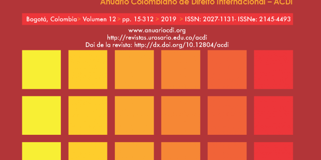 ACDI - Anuario Colombiano de Derecho Internacional - Vol. 12 (2019)