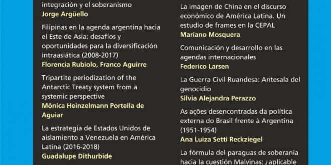 Revista Relaciones Internacionales - Nro 56 Enero/Junio 2019