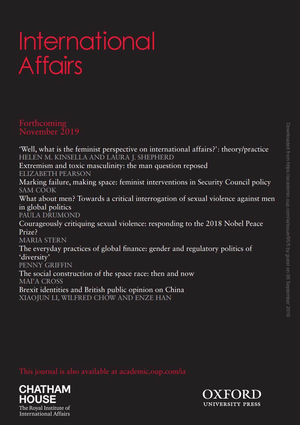 International Affairs - Volume 95, Issue 5, September 2019