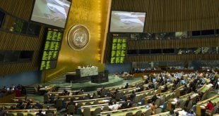 ARCHIVO: ONU/Eskinder Debebe Sala de la Asamblea General durante una votación.