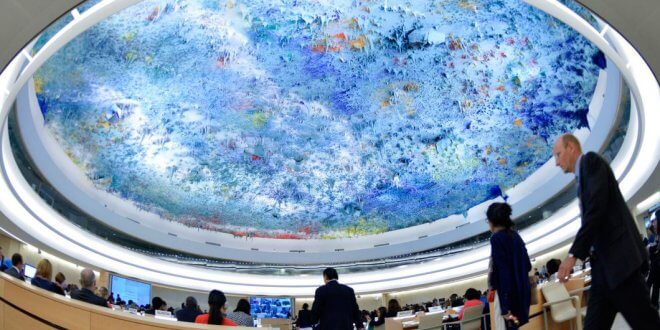 ONU/Jean-Marc Ferre Vista panorámica de una reunión del Consejo de Derechos Humanos de la ONU en Ginebra