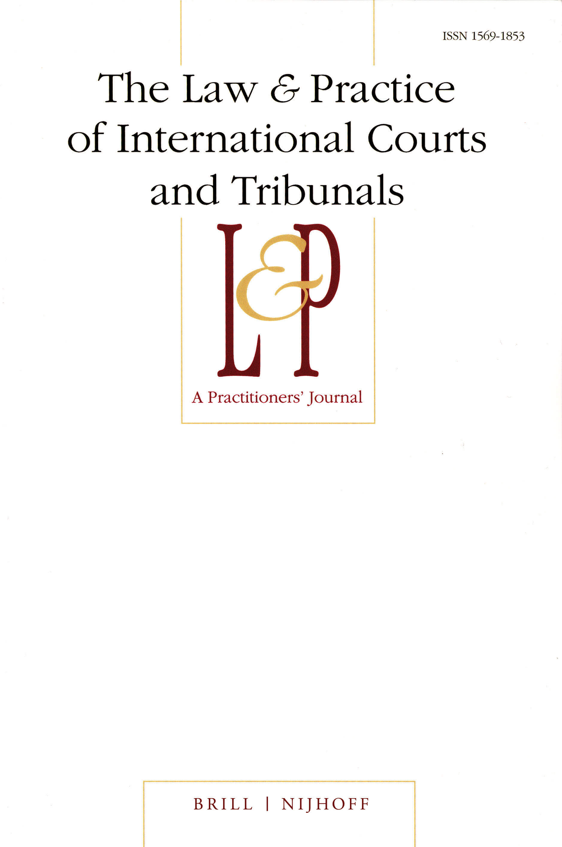 The Law & Practice of International Courts and Tribunals