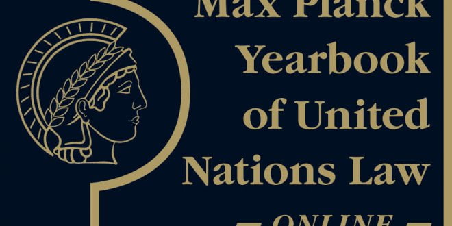 Max Planck Yearbook of United Nations Law Online - Volume 22 (2019): Issue 1 (Oct 2019)