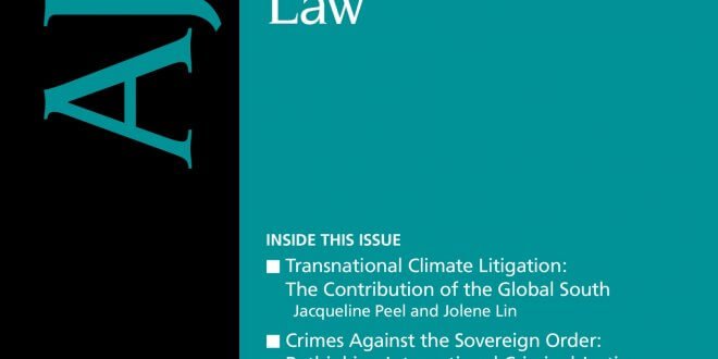 American Journal of International Law - Volume 113 - Issue 4 - October 2019