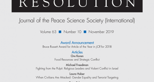 Journal of Conflict Resolution - Volume 63 Issue 10, November 2019
