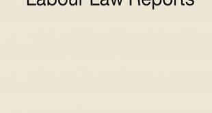 International Labour Law Reports Online