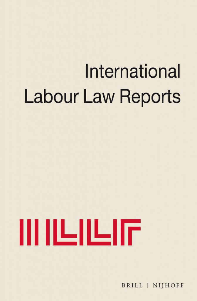International Labour Law Reports Online Volume 38 (2020) Issue 1