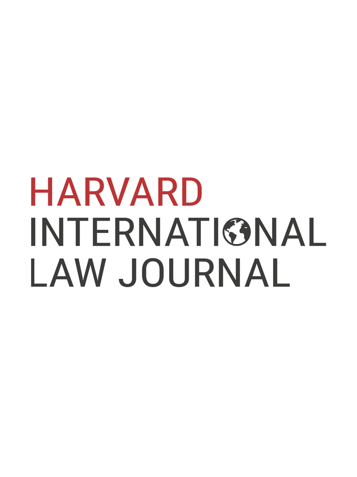 The Harvard International Law Journal